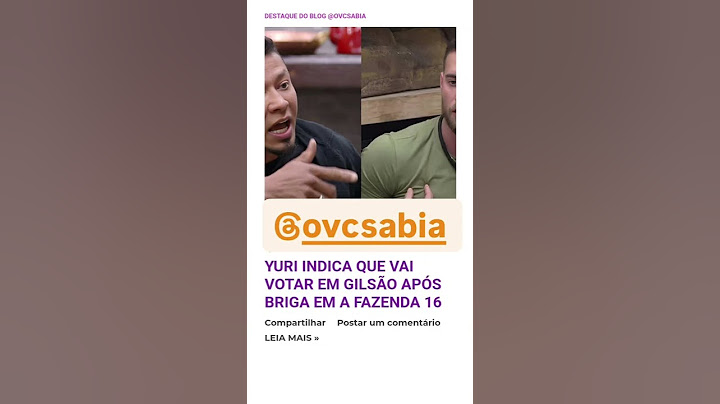 Yuri indica que vai votar em Gilsão após briga em A Fazenda 16  😲