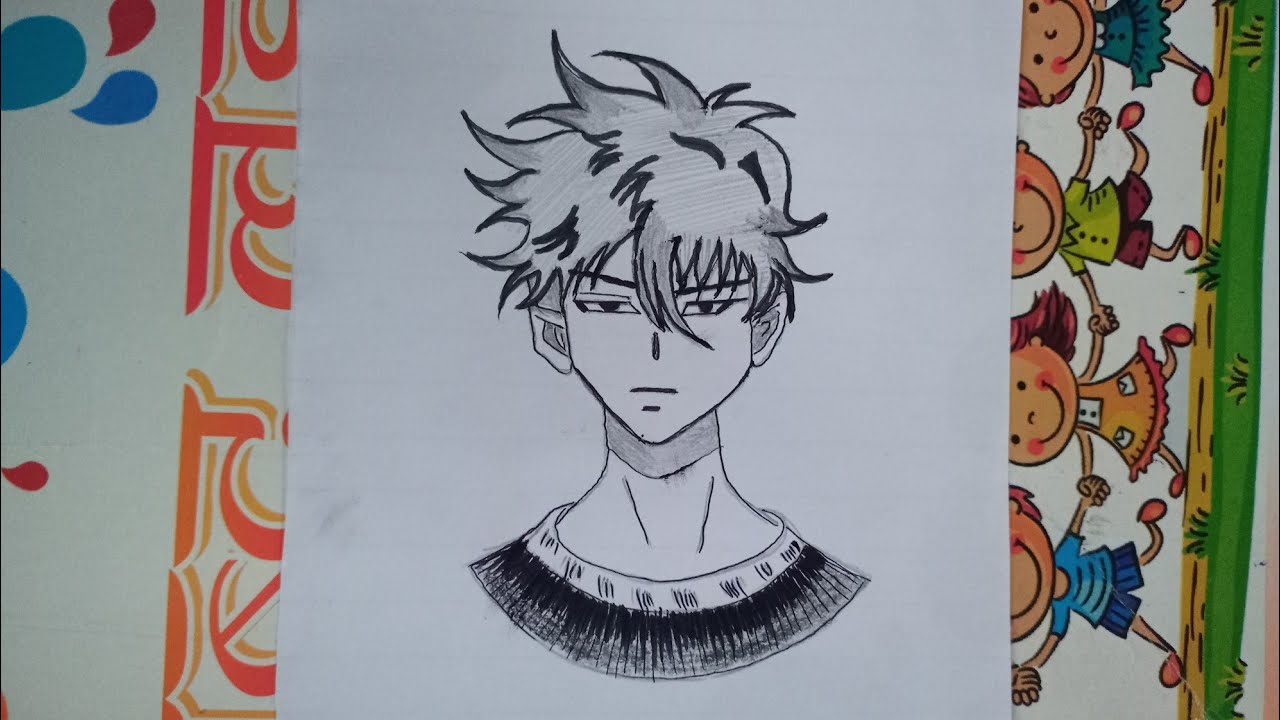 Drawing anime boy tutorial 😊#art with Divya CHAUBEY - YouTube