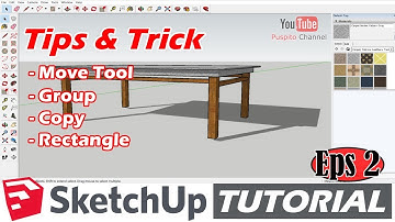 Tutorial Sketchup Untuk Pemula - Membuat Meja (Tips & Trick Episode 2)