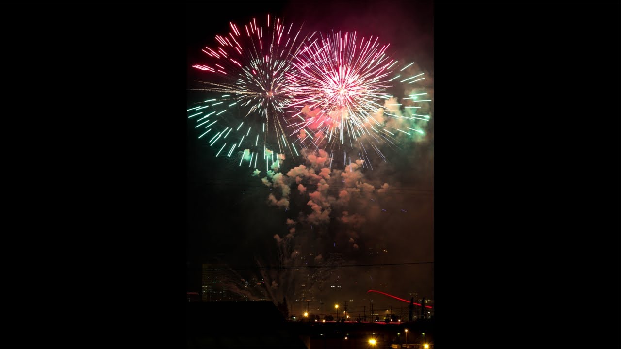 Aftermath of 2026 countdown Live Canada Fireworks sound effects - YouTube
