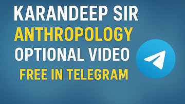 LevelUp IAS Anthropology Optional by Karandeep Sir | Full Lectures + Notes | Telegram