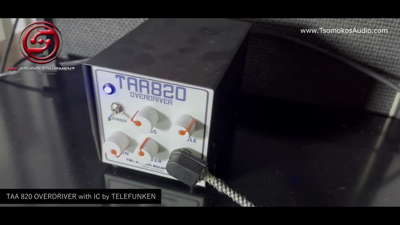 Overdriver TAA820 Telefunken guitar Distortion with Baxandall EQ by TSL Studio Equipment