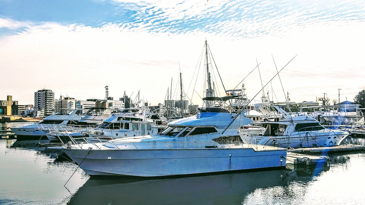 【4K】『Japanese yacht harbor』Walk the yacht harbor in Sakai City, Osaka