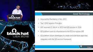 Black Hat USA 2016 Bad for Enterprise Attacking BYOD Enterprise Mobile Security Solutions screenshot 5