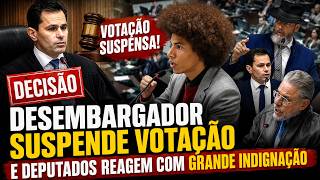 DEPUTADOS REAGEM À CANETADA DE DESEMBARGADOR PARA SUSPENDER VOTAÇÃO DE CASSAÇÃO DE RENATO FREITAS