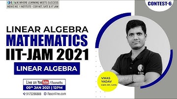 IIT-JAM MATHEMATICS | LINEAR ALGEBRA | CONTEST 03 : MATRICES & THEIR PROPERTIES