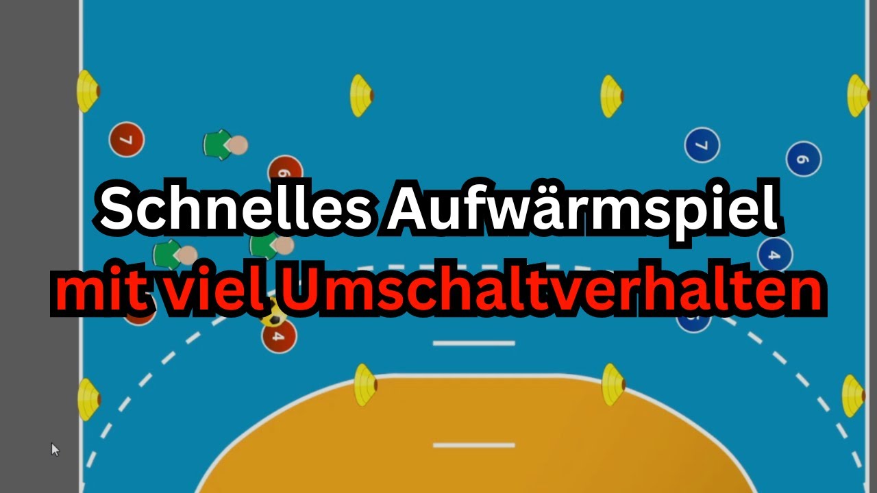 Schnelles Aufwärmspiel für viel Bewegung und Umschaltverhalten!