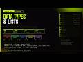 L4—Python Data Types &amp; Lists |  int, float, str, bool, Indexing, Slicing &amp; Operators