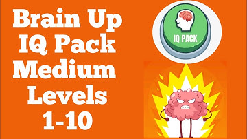 Brain Up IQ Pack Medium Level 1-10 WalkThrough Solution | Fazie Gamer