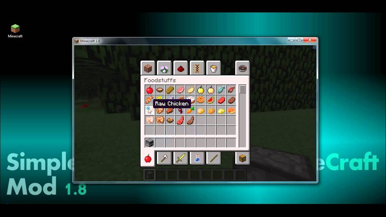 How to install Simple Recipes Mod 1.8 for Minecraft 1.8 (with download ...