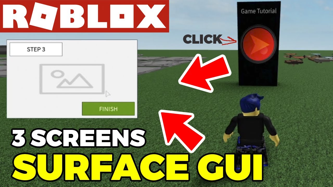 Roblox Scripting Gui An Interactive Surface Gui By Clicking A Block 3 Screens Tutorial Youtube - roblox how to change a screen gui clolor with script