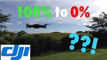 DJI Mavic Air Flight Time Test! 100% to 0% ?!