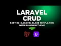Laravel CRUD | Part - 02 | Laravel Blade Templating with kaiadmin bootstrap theme