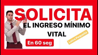 ¿Cómo SOLICITAR LA RENTA MÍNIMA VITAL? | ¿Cómo PEDIR EL INGRESO MÍNIMO VITAL? | Simulación 60 seg