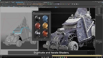 ShadeIt - Maya Direct Procedural Shading - Script Preview Demo 2cv
