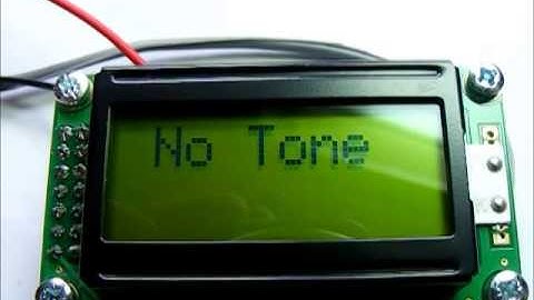 CTCSS Decoder Display video