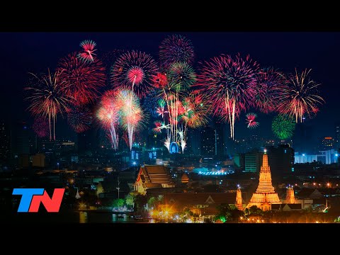 Tailandia recibió el año nuevo 2021 con un espectacular show de fuegos artificiales