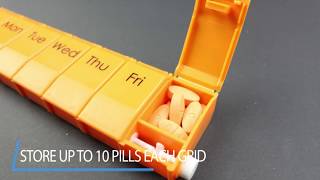 7 Days Pill Case with Lock || E-358
