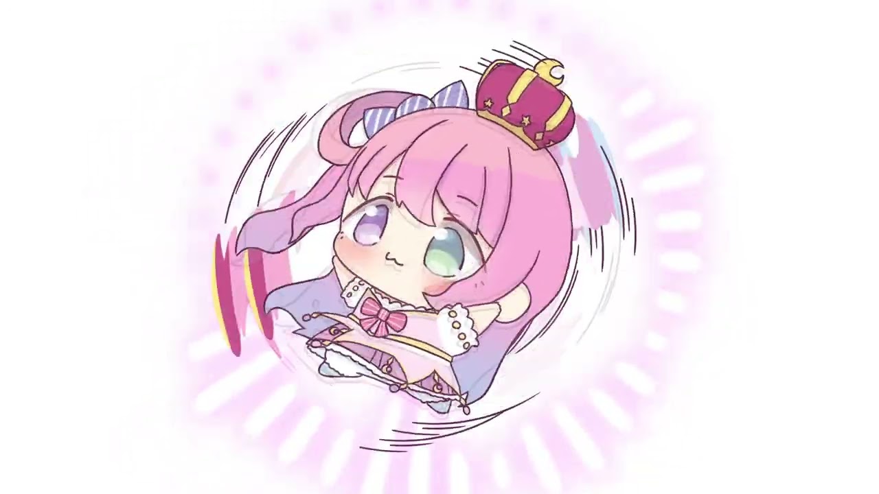 ルーナがぐるぐる回るだけ【姫森ルーナ】【ホロライブ】【手描き】