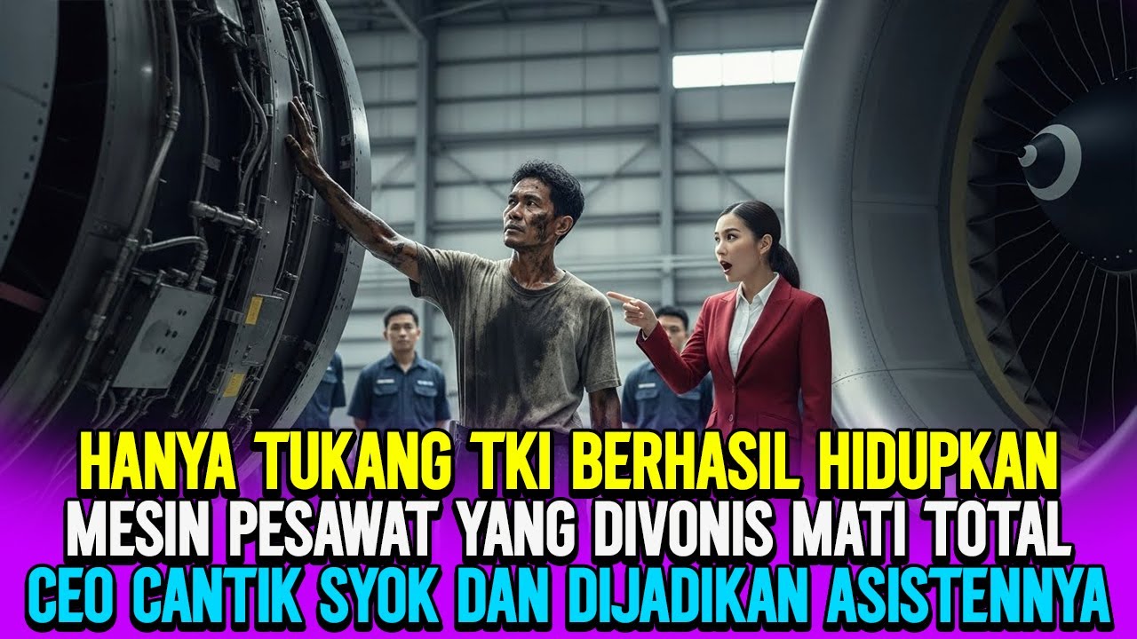 HANYA TUKANG SAPU TKI INI BERHASIL HIDUPKAN MESIN PESAWAT DAN CEO CAN CANTIK MENJADIKAN ASISTENNYA