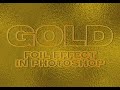 How to Create Gold Foil Effect in Photoshop