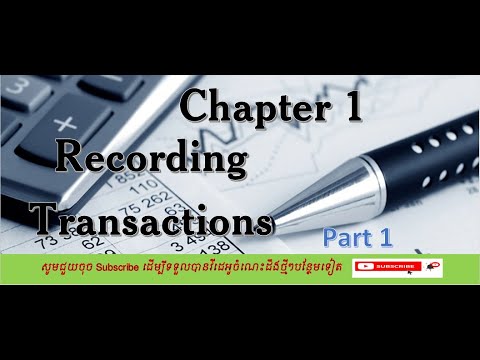 Accounting Principle : Recording Transaction Part 1