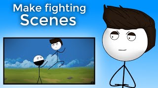 Tutorial | How to make Fighting scenes | Stick PlayZ