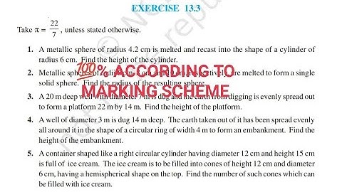Exercise 13.3 class 10 maths