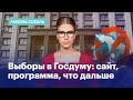 Выборы в Госдуму: сайт, программа, что дальше