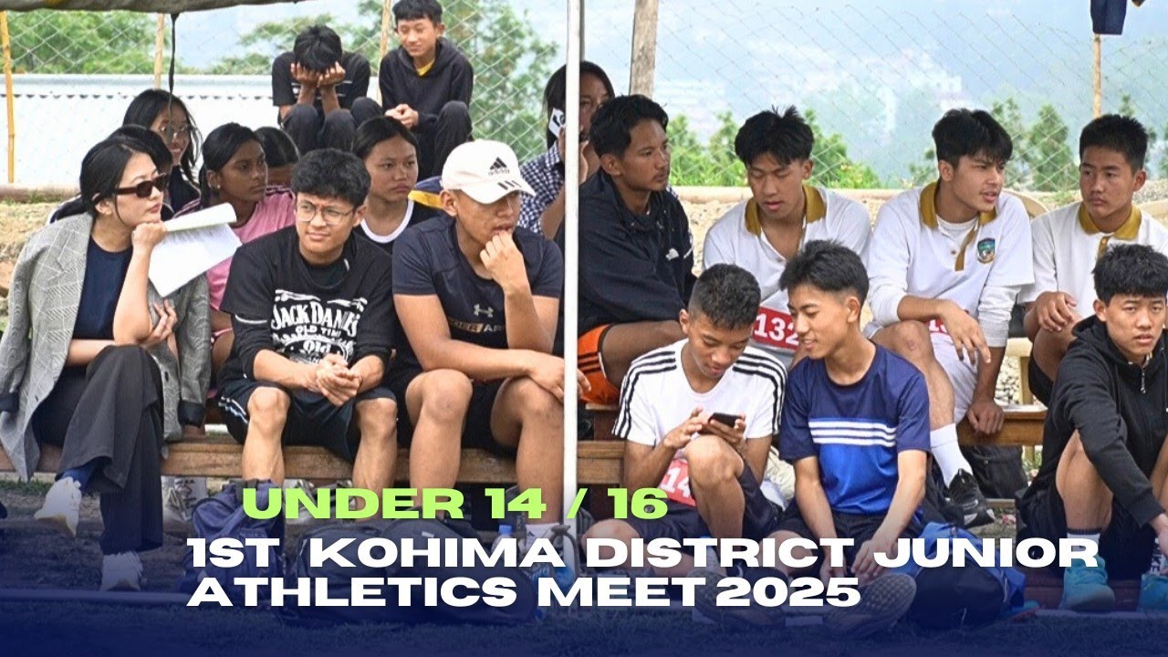 180 Young Athletes participated in 1st Kohima District Junior Athletics Meet 2025.