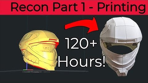 Printing the Recon Helmet from Halo!