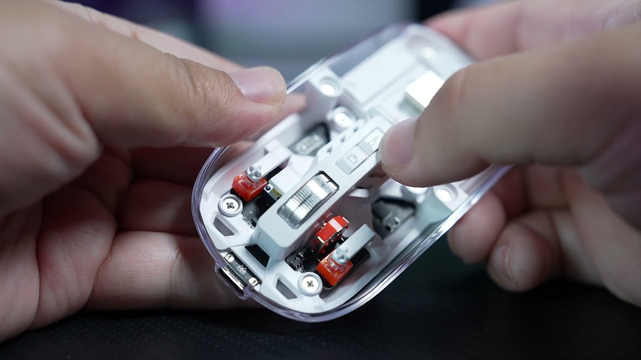 WIWU Crystal Transparent Wireless Mouse unboxing ASMR