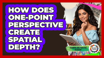 How Does One-Point Perspective Create Spatial Depth?