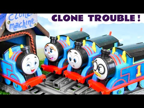 Thomas the train has trouble with his Clones