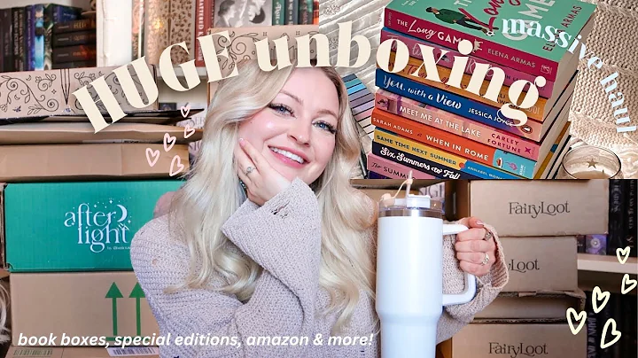 HUGE book unboxing haul!!📦✨| waterstones, book boxes, amazon & more!!