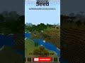 Minecraft rare seed all piomes are near by and village 👍 #trending #minecraft #youtubeshort #gaming