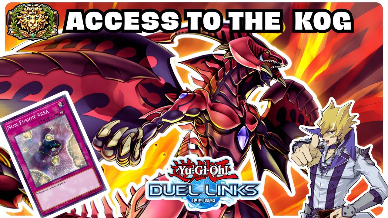 RED DRAGON ARCHFIEND DECK WITH NON-FUSION TRAP ACCESS TO THE KOG  AREA IN YU GI OH DUEL LINKS