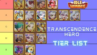 Idle Heroes - Transcendence Hero TIER LIST 2024