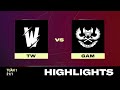 Highlight  tw vs gam  vcs 2024 ma xun  tun 1  21012024