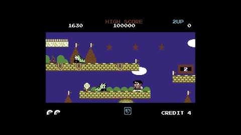 Rainbow Islands - C64 Commodore 64 game playthrough with commentary