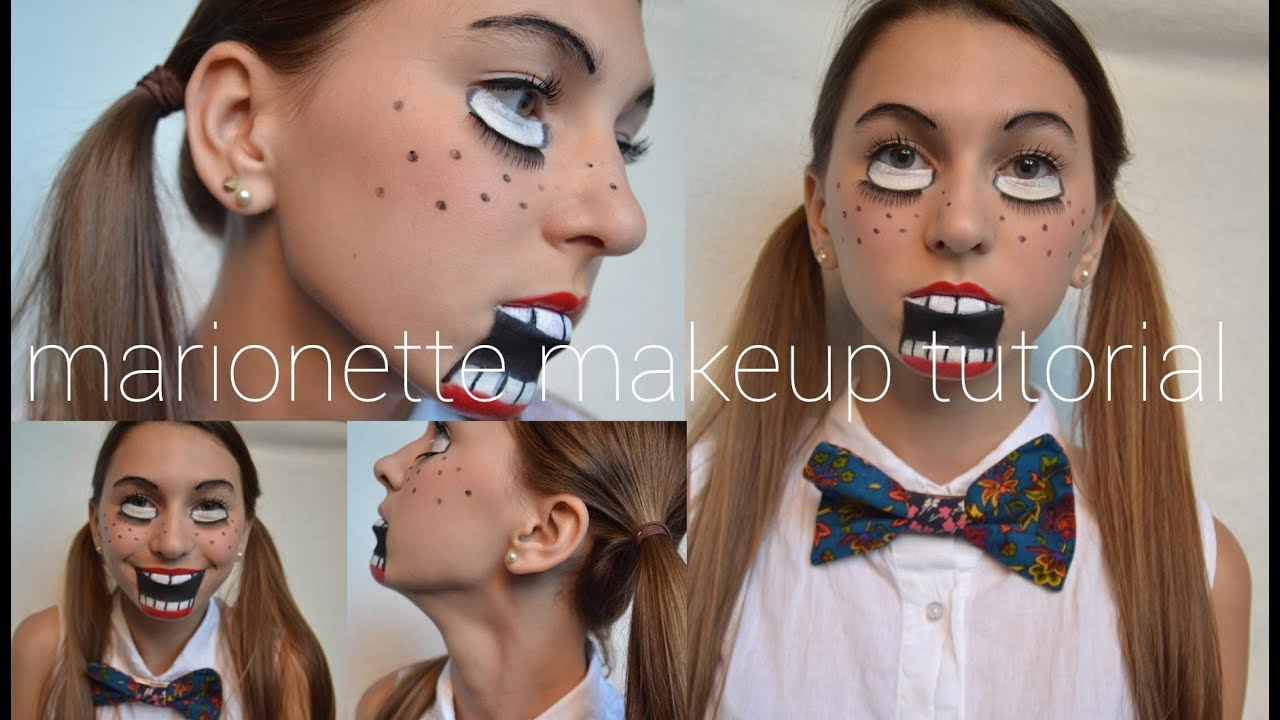 Marionette Makeup Tutorial Halloween 2013 YouTube
