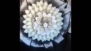 Shades of Green: Crafting a Chic Black & White Money Bouquet!