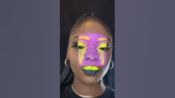 Canva art 🖼️ #canvaart #makeupartist #makeuptutorial #neoncolors #neon #makeuptutorial #makeupn