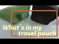 What's in my travel pouch　 2週間分の旅用ポーチの中身