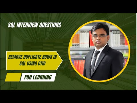 🔥 How to Remove Duplicate Rows in SQL Using CTID | SQL Deduplication Tutorial