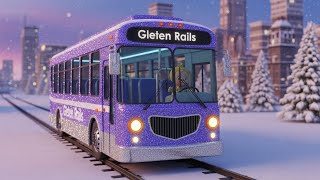 Glitter Rails City Bus ✨🚍🌆 | Kids Fantasy Song | Learn Colors on a Sparkly City Ride screenshot 1