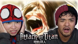WHAT IS THAT TITAN?!?! | Attack On Titan 1X7 REACTION + REVIEW!