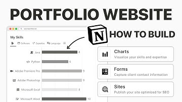 How to Build a Portfolio Website in Notion - Forms, Charts, Sites & New Features.