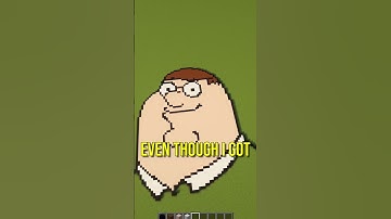 Making Peter Griffin Out Of Pixel Art In Minecraft
