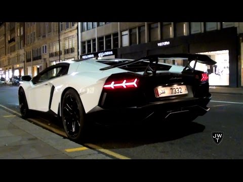 LOUD White Lamborghini (DMC) Aventador LP700-4's Cruising Through London!